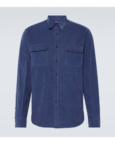 Ralph Lauren Purple Label Cotton Shirt - Blue