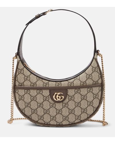 Gucci Ophidia Mini GG Canvas Shoulder Bag - Grey