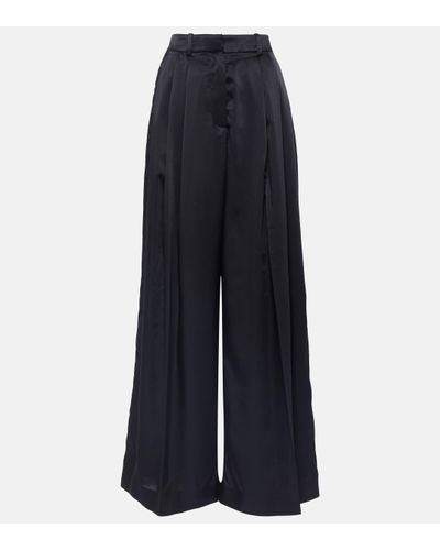 JW Anderson Twill Wide-leg Trousers - Blue