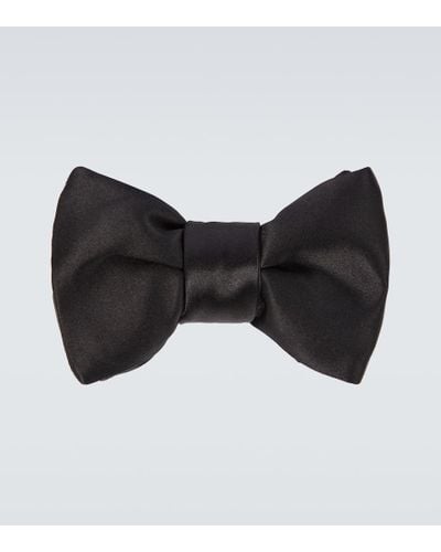 Tom Ford Silk Satin Bow Tie - Black
