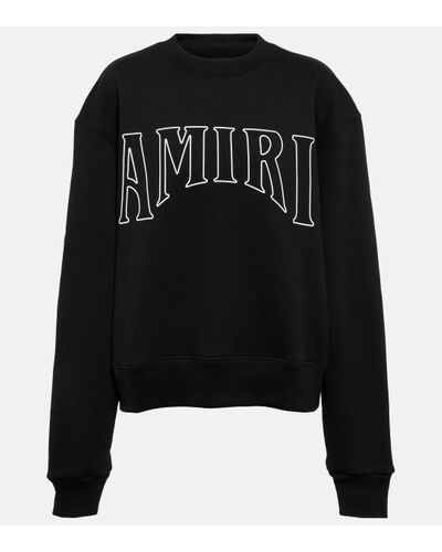 Amiri Logo Cotton Jersey Sweatshirt - Black