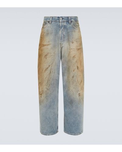 Acne Studios Distressed Wide-leg Jeans - Blue