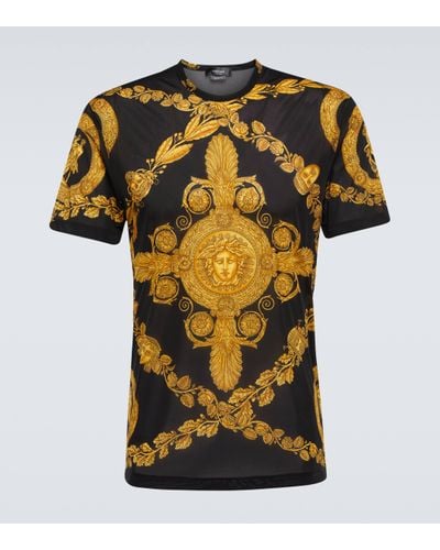 Versace T-shirt Barocco - Jaune