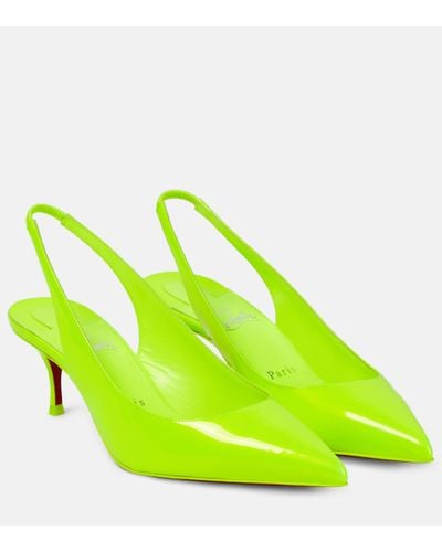 Christian Louboutin Escarpins en cuir verni - Vert