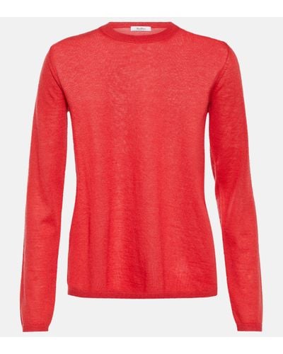 Max Mara Pull Azteco en cachemire - Rouge