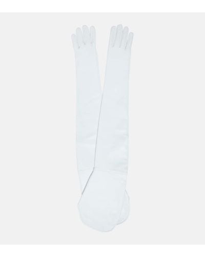 Jil Sander Handschuhe aus Leder - Weiß