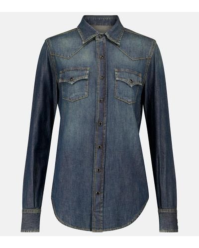 Saint Laurent Camicia di jeans - Blu