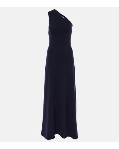 Extreme Cashmere Vestido largo N°301 Swan de mezcla de cachemir - Azul