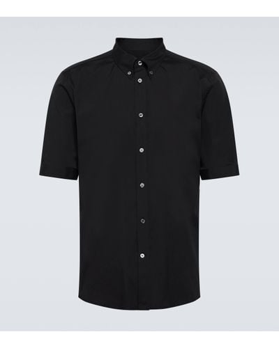 Alexander McQueen Cotton-blend Poplin Shirt - Black