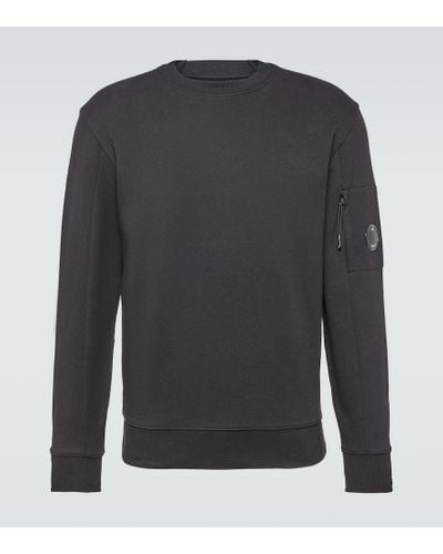 C.P. Company Sweatshirt aus Baumwoll-Fleece - Grau