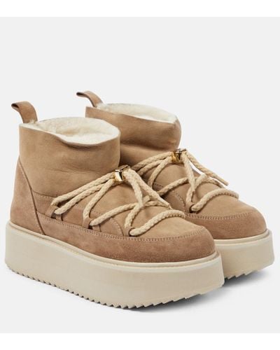 Inuikii Classic Suede Snow Boots - Natural