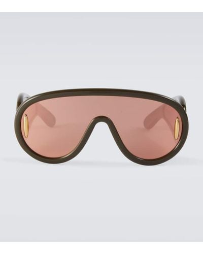 Loewe Gafas de sol mascara Wave - Marrón
