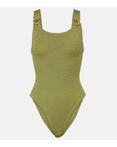 Hunza G Domino Swimsuit - Green