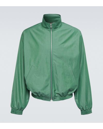 AURALEE Cotton Blouson Jacket - Green