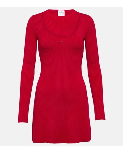 Courreges Robe - Rouge