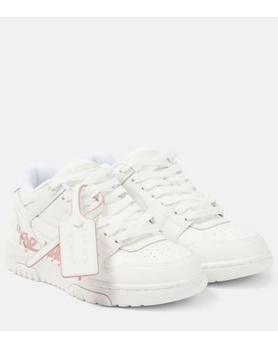 Off-White c/o Virgil Abloh Sneakers Out Of Office aus Leder - Weiß