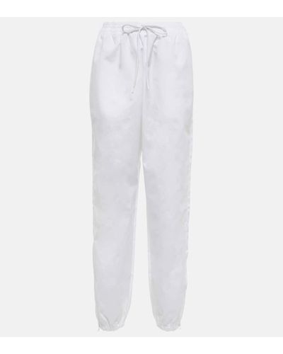 Wardrobe NYC Pantalones de chandal Spray - Blanco