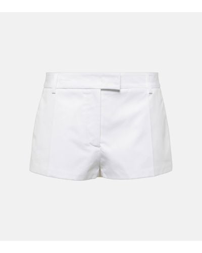 Valentino Cotton Poplin Shorts - White
