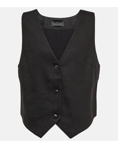 Sir. The Label Linen-blend Vest - Black