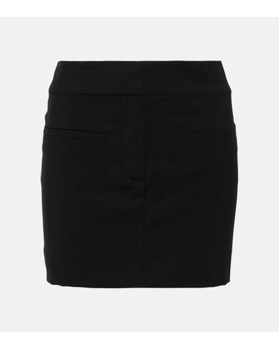 Veronica Beard Elara Wool-blend Miniskirt - Black