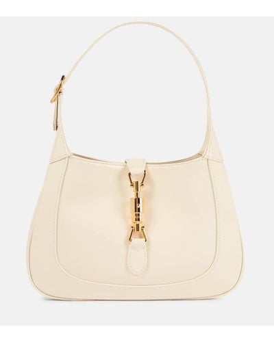 Gucci Jackie 1961 Small Leather Shoulder Bag - Natural