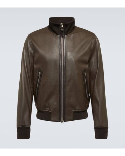 Tom Ford Leather Jacket - Green
