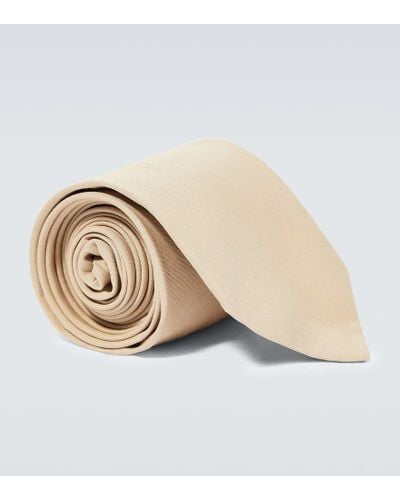 Prada Krawatte aus Baumwolle - Natur