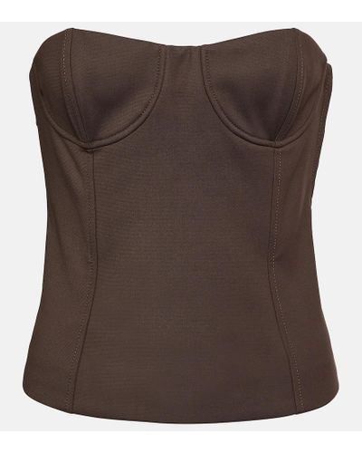 Sir. The Label Bustier-Top Sandrine - Braun