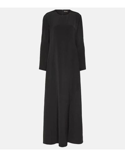 Loro Piana Silk Maxi Dress - Black