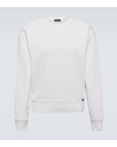 Tom Ford Sweat-shirt en coton - Blanc