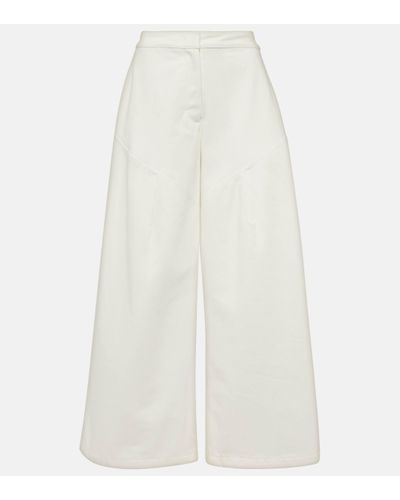 Jil Sander High-rise Wide-leg Jeans - White