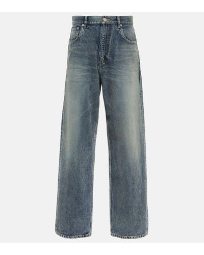 Balenciaga Mid-rise Wide-leg Jeans - Blue