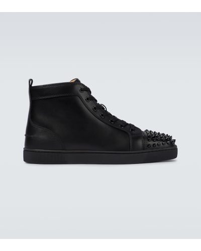 Christian Louboutin Sneakers lou spikes con borchie - Nero