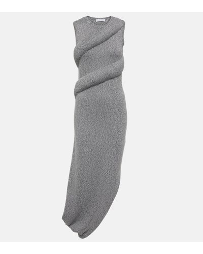 JW Anderson Padded Knit Midi Dress - Grey