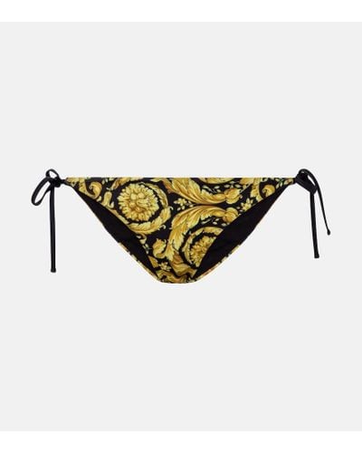 Versace Slip bikini con stampa Barocco - Multicolore