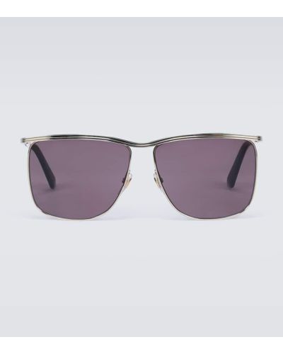 Gucci Square-frame Metal Sunglasses - Purple