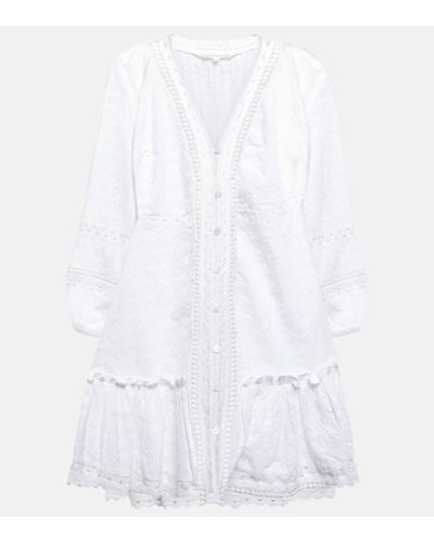 Veronica Beard Daeja Cotton Minidress - White
