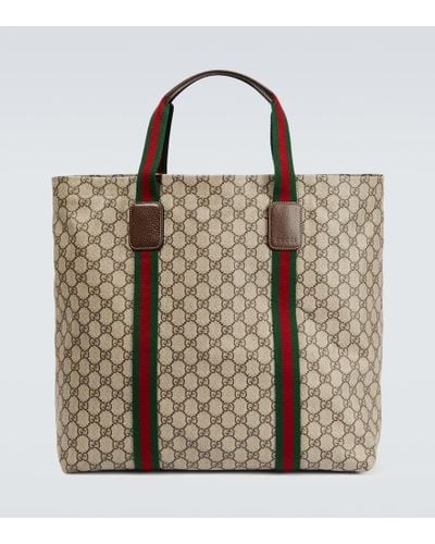 Gucci Super Tender Coated-canvas Tote Bag - Brown