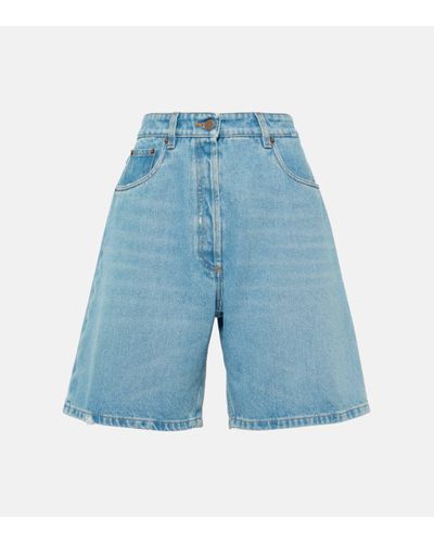 Prada Denim Bermuda Shorts - Blue