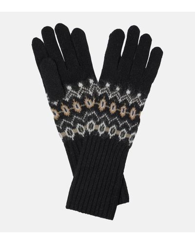 Khaite Handschuhe Vail aus einem Kaschmirgemisch - Schwarz