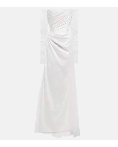 Vivienne Westwood Bridal Rhea Satin And Tulle Gown - White