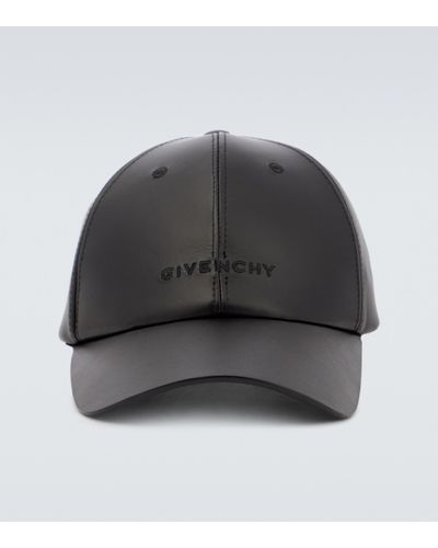Givenchy Baseballcap aus Leder - Grau