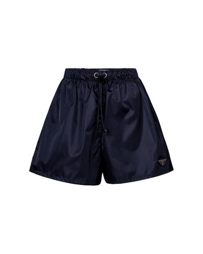 Prada Shorts aus Re-Nylon - Blau