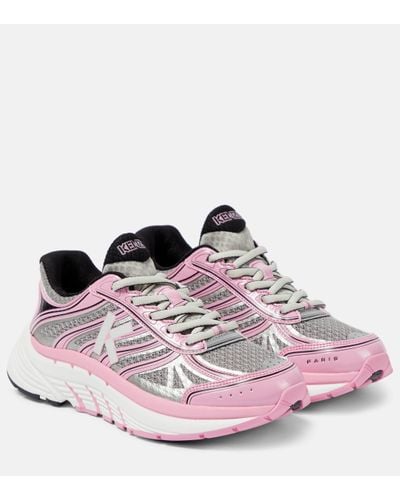 KENZO Pace Mesh Trainers - Pink