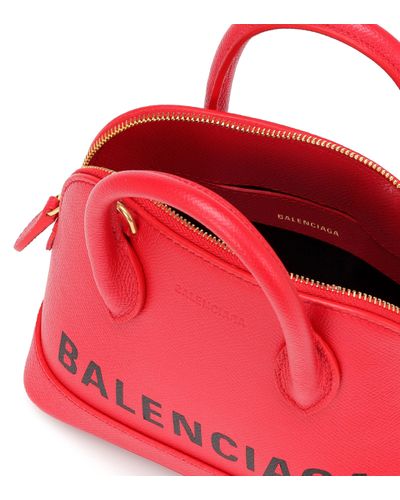 balenciaga ville xxs red