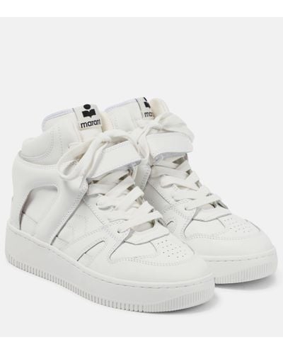 Isabel Marant Brooklee Leather Trainers - White