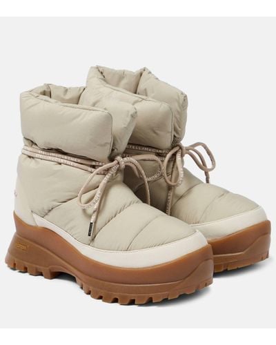 Stella McCartney Beige Trace Puffy Boots - Natural