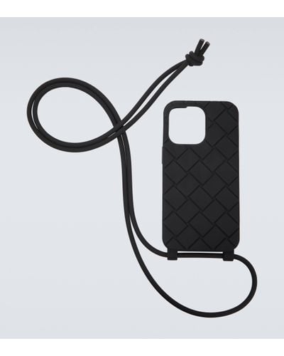 Bottega Veneta Coque pour iPhone 13 Pro a bandouliere - Blanc