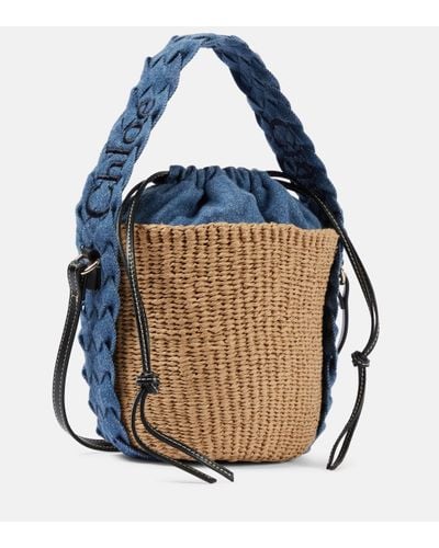 Chloé Woody Bucket Bag - Blue