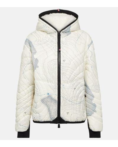 3 MONCLER GRENOBLE Niverolle Quilted Printed Jacket - White